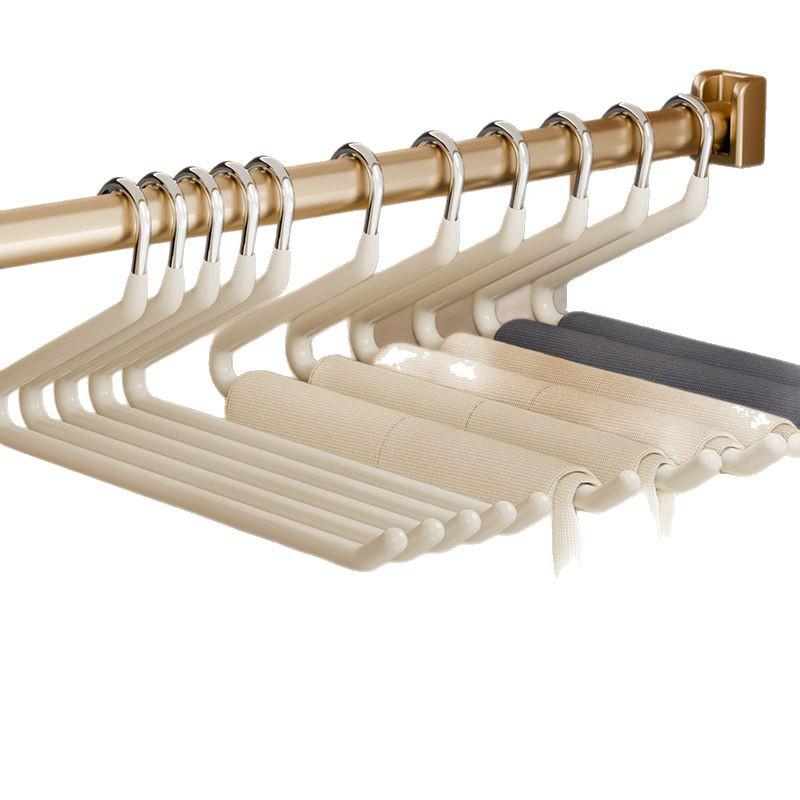 Goose-shaped Trouser Rack: Non-slip Z-shaped Hanger with Seamless Clips for Space-saving Wardrobe Storage.
