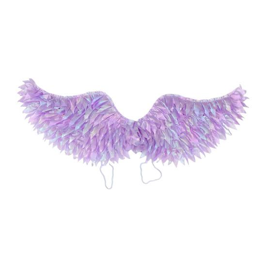 Kids Angel Wings Costume Prop Lighting Up Feather Wings Lightweight Fairy Wings for Cosplay Christmas Pageant And Stage Performance