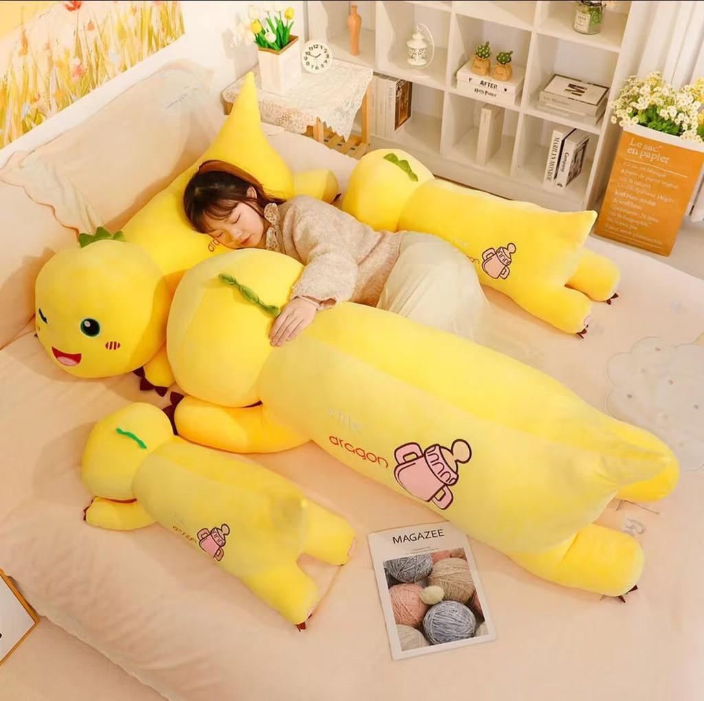Toy Nailong Plush Cute Cartoon Embroidered Yellow Dragon Girl Birthday Gift Doll