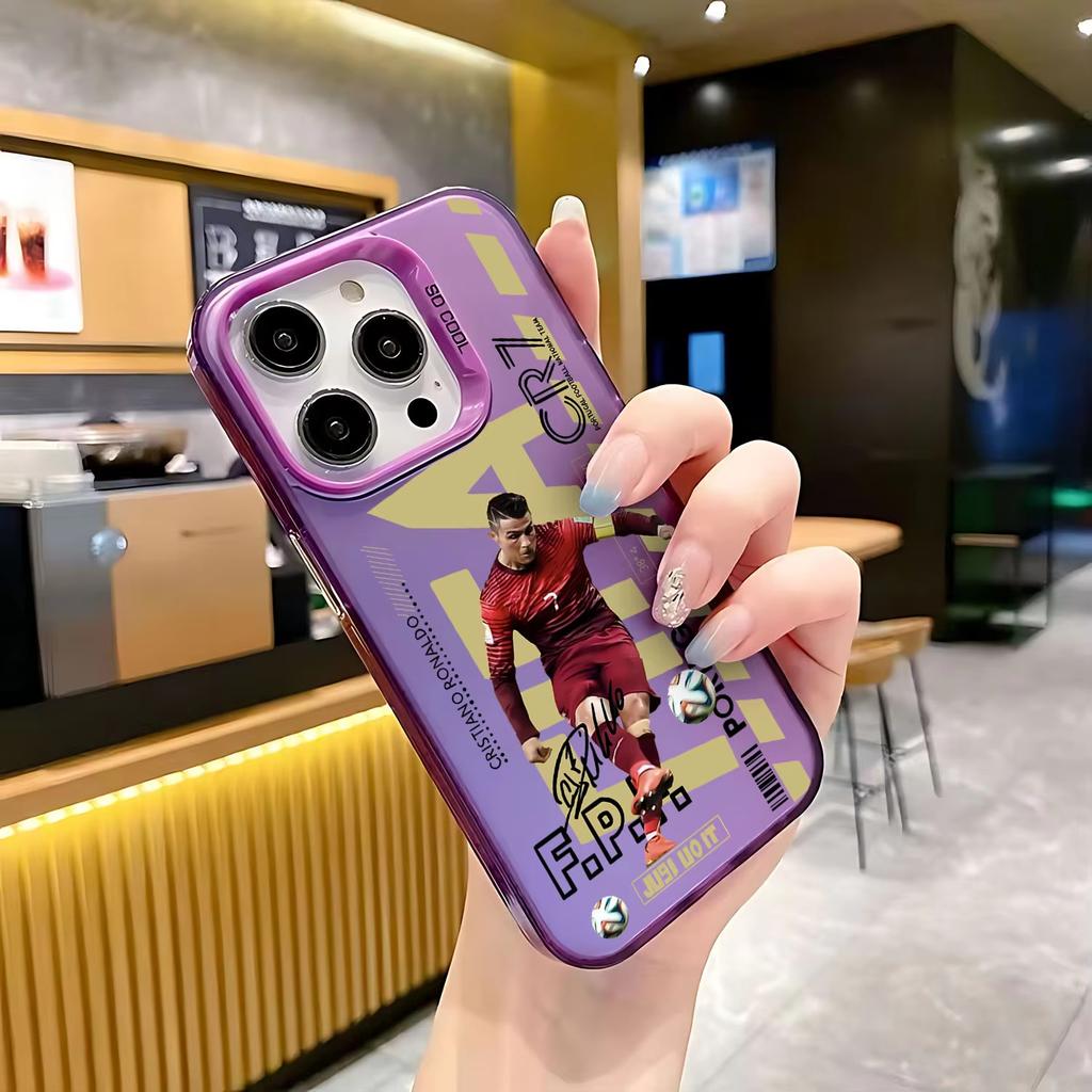 Football Player IPhone 17 Pro Phone Case 16/15/14/13 Laser Case 12 Apple 11Xs Max Hard Pro Ma