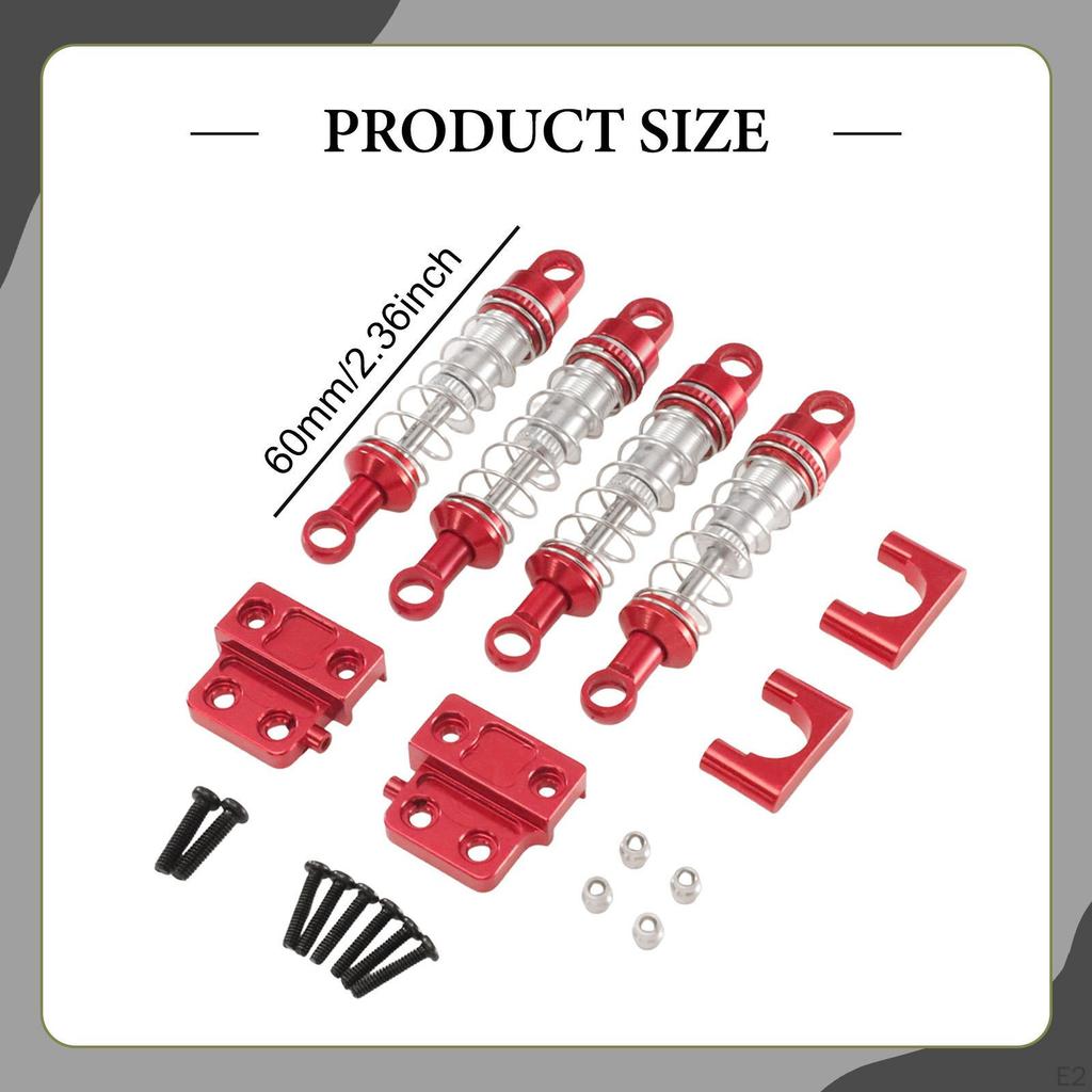 1/12 RC Car Shock Absorber Damper Kit Easy Installation Lightweight Remote Control Model Parts