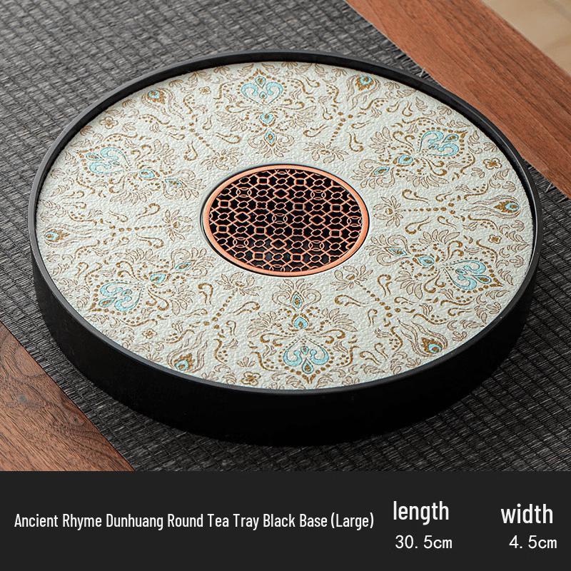 Dunhuang Ancient Charm Round Tea Tray