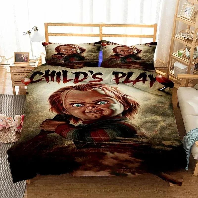 Horror Movie Chucky  3D NEW Duvet Cover Pillowcase Bedding Set Adult Boy Girl Bedroom Decoration Children Single Double Large