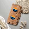 Whale Print Long Wallet for Women Leather Forever Card Holder Fashion Portable Purse