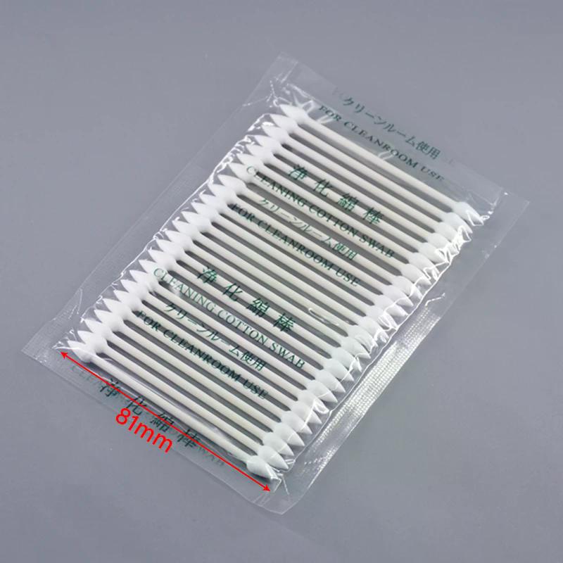50/100pcs Dust Free Cleaning Swab Cotton Stick Headphone Charge Port Accessories