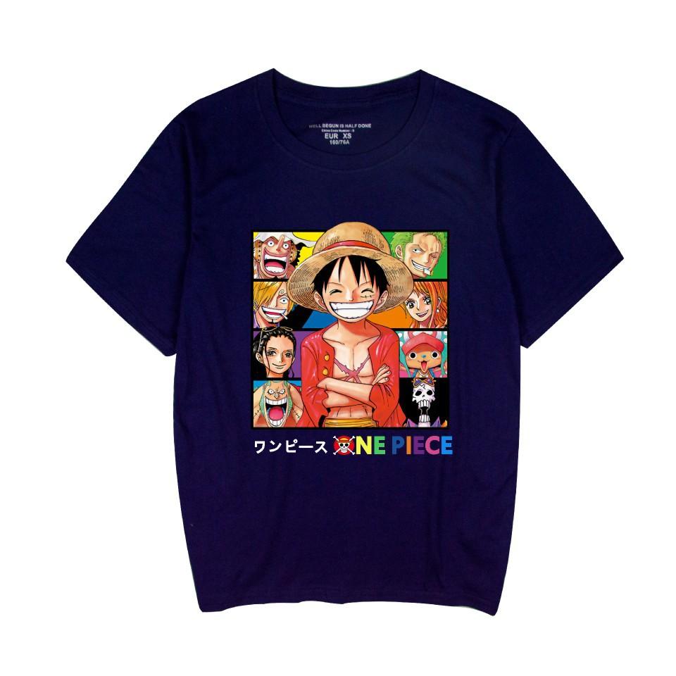 ONE PIECE Anime Printed Women Men's Casual Short Sleeve T-Shirt