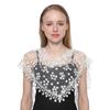Women Triangle Scarf For Church Prayer Shawl Embroidered Lace Veil Floral Headcovering Tassel Veils Mantillas
