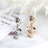 Microphone Music Note Brooch Gold Color Silver Color Enamel Pins Women Men Singer Party Concert Jewelry Backpack Lapel Pin Gifts