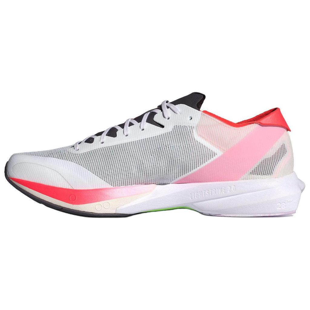 Adidas Adizero Adios 8 White Aurora Solar Red Men Sneakers Cloud-White Aurora-Metallic ID3630