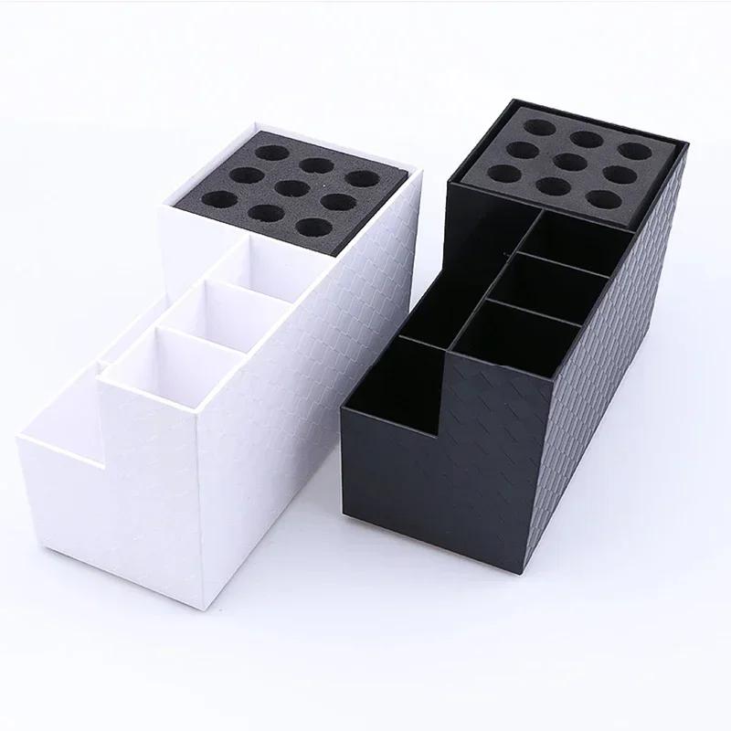 Professional Barber Tools Storage Box Hair Scissors Comb Clip Rack Hairdressing Cosmetic Tool Storage Box Barbershop Accessories