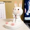 1PC Cartoon Rabbit Desktop Decoration Mobile Phone Stand Tablet Holder Birthday Gift Cute Desk Accessory