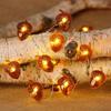 Thanksgiving Decorations Acorn String Lights Battery Powered Light String