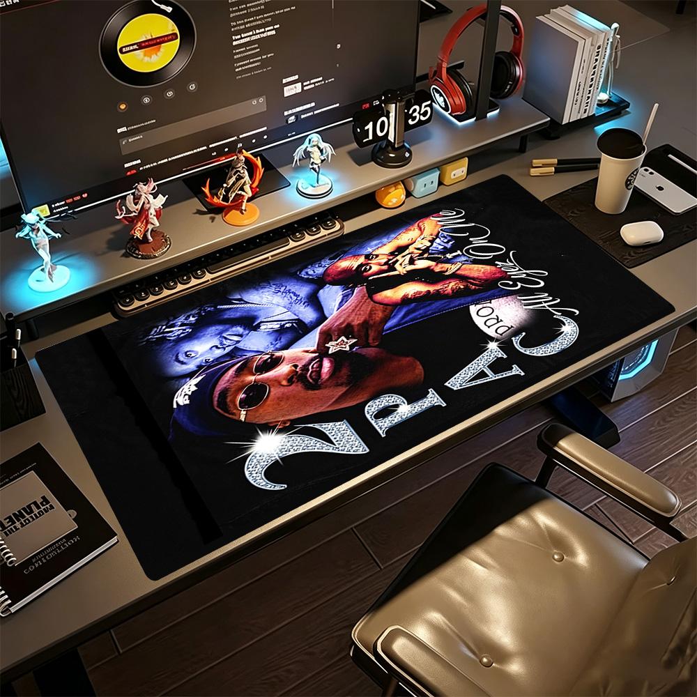 2pac Large Mouse Pad Office Mouse Mats Ultra-Long Desk Mat Non-Slip Rubber Bottom Computer Desk Office Decoration Accessory