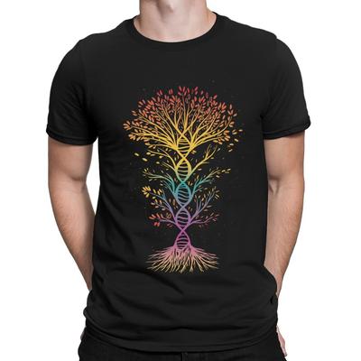 DNA Lebensbaum Genetik Biologielehrer Wissenschaft Herren Damen T-Shirts Top #D