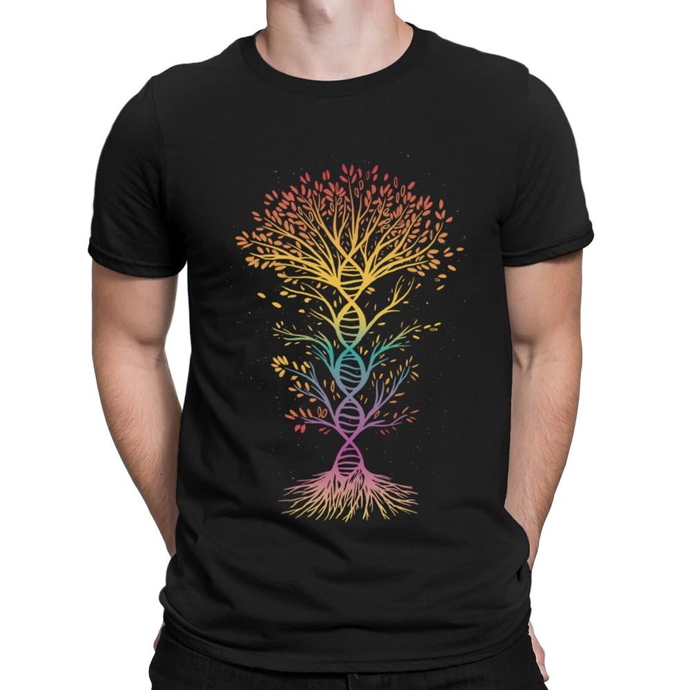 

Dna Tree Of Life Genetics Biology Teacher Science Mens Womens T-Shirts Top #D XL