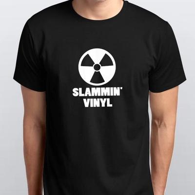 Slammin Vinyl Records 100% Baumwolle T-Shirt Herren T-Shirts Top Rave Techno Jungle Breakbeat Hardcore