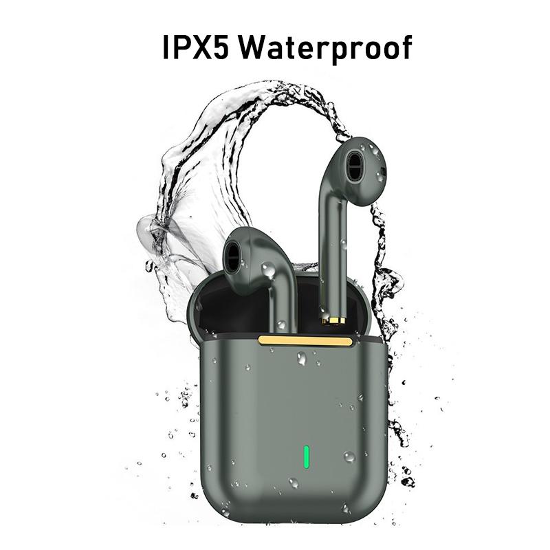 VAORLO Bezdrátová sluchátka J18 TWS HiFi Stereo Subwoofer Super Bass S mikrofonem HD Headset Sluchátka Noise Cancel Sluchátka pro iphone Xiaomi Huawei