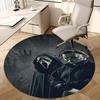 Ghostface,Michael Myers Chair Mat Round Rug Office Carpet, Machine Washable, Non Slip, Suitable for Living Rooms, Bedrooms