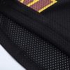 EES-12 Men Black Mesh Basketball Shorts W EE Letter Street Summer Beach Trunks