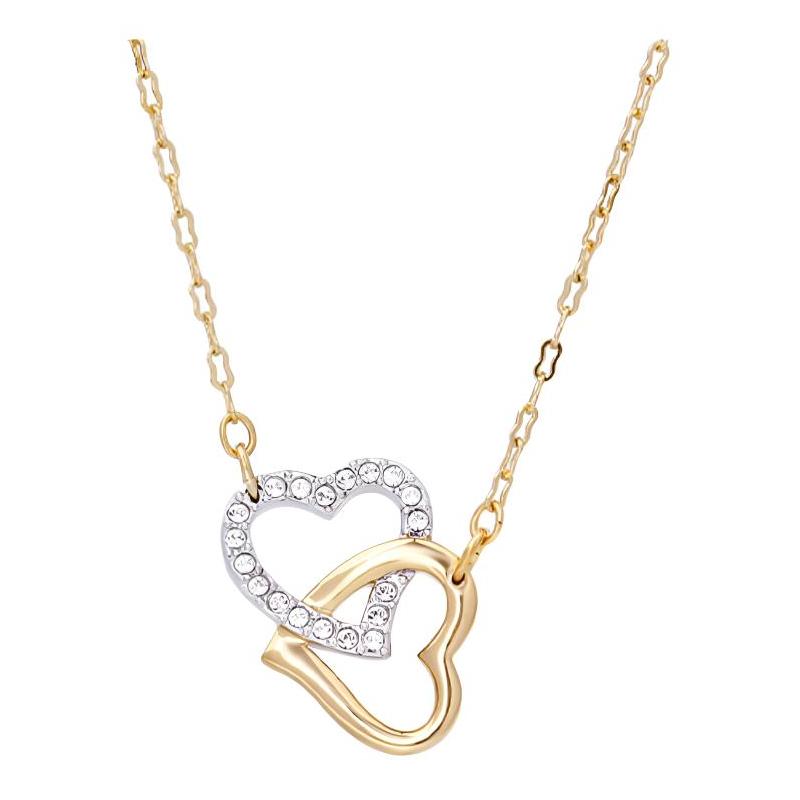 Swarovski MATCH double heart versatile necklace for women 1062708 золотой