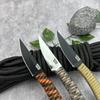 MKC Pocket Tactical Pocket Knife 440c Steel Nylon Rope Handle Outdoor Camping Survival EDC Carving Knife Window Breaker