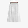 Women's Irregular Black Ear-edge Skirt Summer Style High-waisted Slimming Skirt for Plump Girls