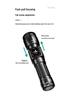 Multi-functional LED Flashlight: Magnetic, White Laser, Telescopic Zoom, Digital Display, Outdoor Handheld Work Light