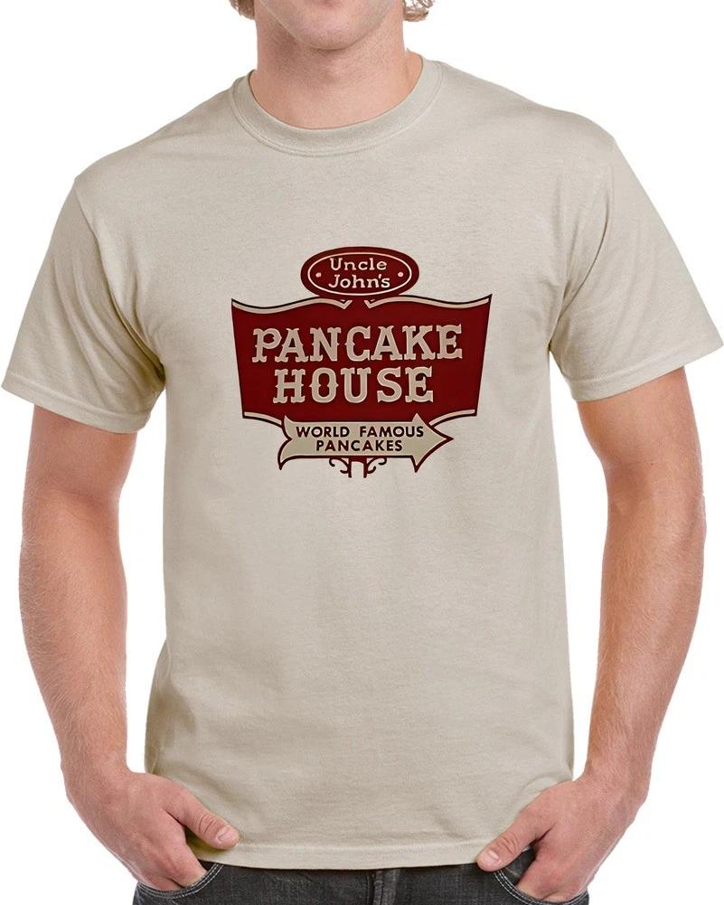 

Uncle John s Pancake House 100% Cotton T-shirt Mens Womens Tees Top L