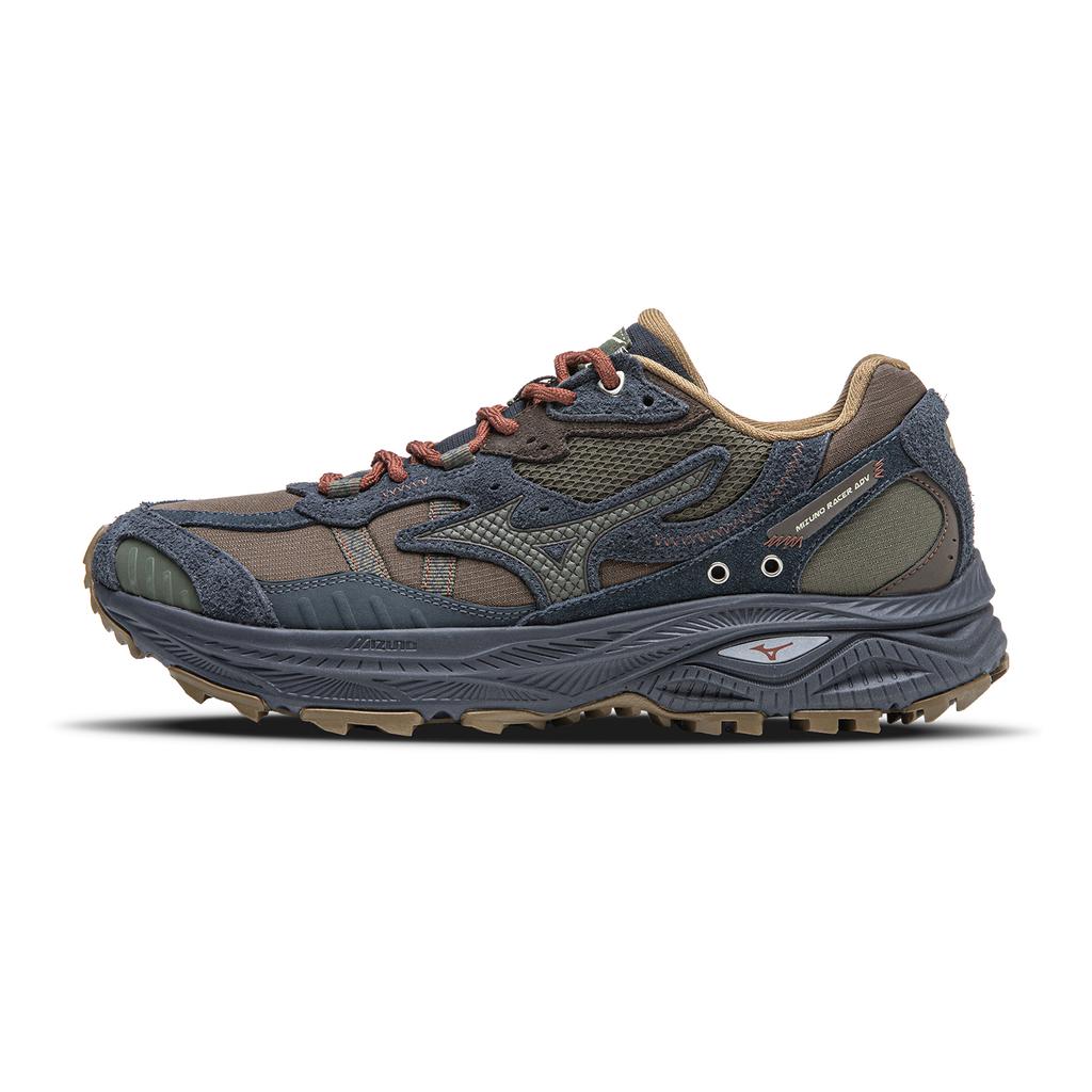Mizuno Racer Adv Outdoor Slip Resistant Durable Casual Comfortable Low Top Running Shoes Unisex sneaker Slate-Black Brown D1GH241212