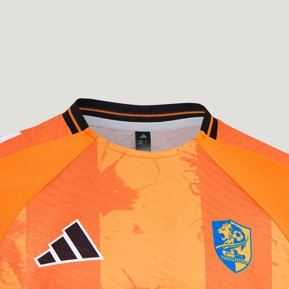 Adidas 2026 Su Super League Yangzhou Team Away Striped Crew Neck Short Sleeve Match Jersey Unisex jersey LG1965