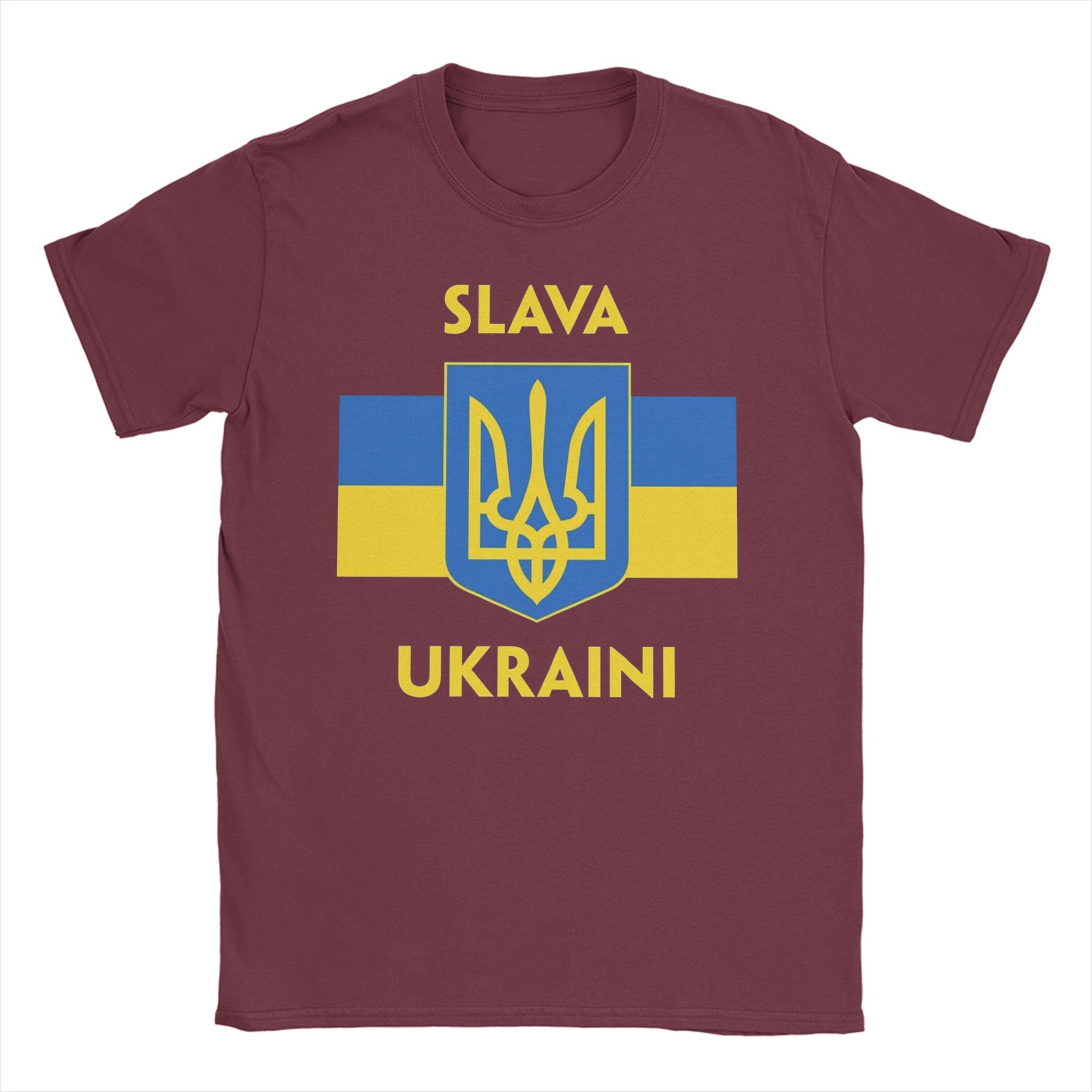 

СЛАВА УКРАЇНІ ТРИЗУБ Чоловічі Жіночі Футболки СЛАВА УКРАЇНІ ПІДТРИМАЙ УКРАЇНУ Футболки для Протестів Футболки 100% Бавовна Оригінальний Одяг L