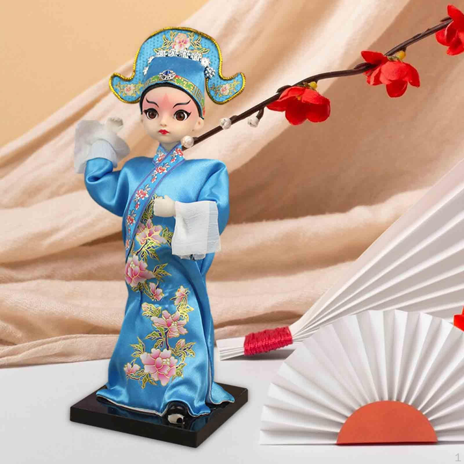 

Китайская кукла статуя Пекинская опера скульптура произведение искусства подарок на день матери ремесла настольное украшение для Zhang Sheng