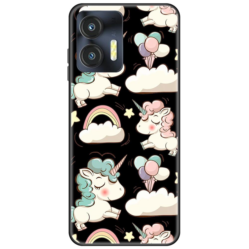 For Oukitel C35 Svart Deksel Tpu Søt Tegneserie Bakdeksel på OukitelC35 Full beskyttelse støtsikker Ultratynn bumper