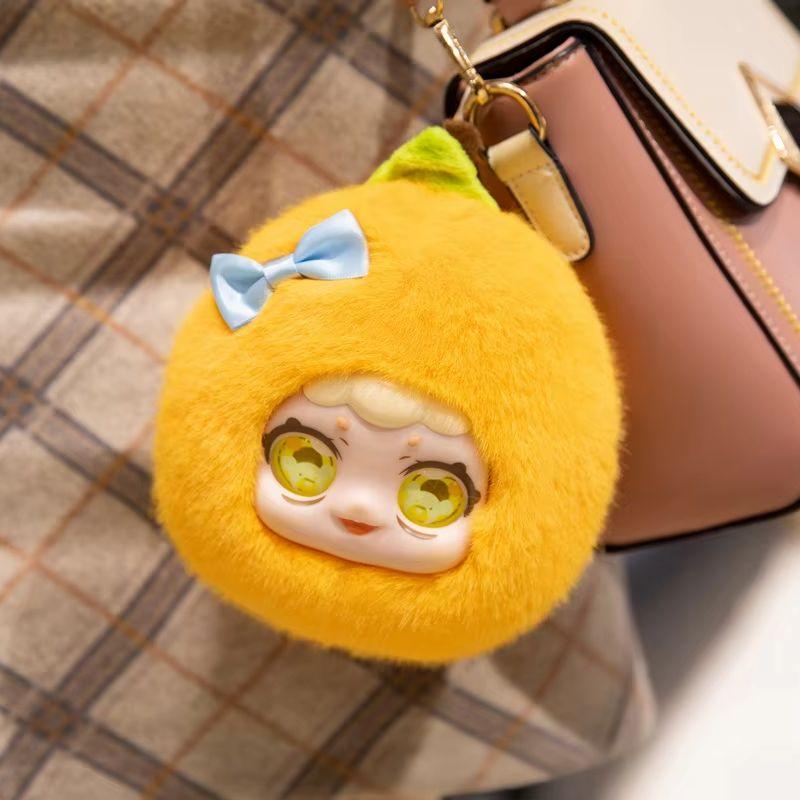 Vinyl Plush Dolls Cute Macaron Fruit Coin Purses (Lemon/Avocado/Strawberry/Orange) Birthday Gifts
