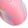 Wired Mouse Pink Ergonomic Design RGB Backlit Motion Detection 5.9ft Cable Gaming Mouse for Gaming Office Study