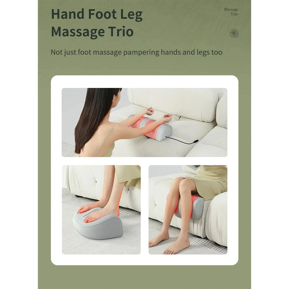 Elektryczny masażer stóp Gorący kompres Shiatsu Głębokie ugniatanie Stres stóp Pomaga w łagodzeniu bólu ciała Zapalenie powięzi podeszwowej, zapalenie ścięgien, narzędzie do pięty