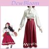 Demon Slayer Kimetsu No Yaiba Kamado Nezuko Cosplay Kostume Med Top Nederdel Hat Til Anime Rollespil