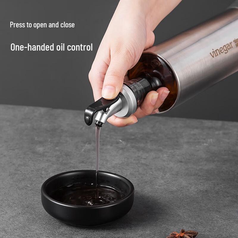 Meichu 10-Piece Glass Oil and Spice Condiment Set