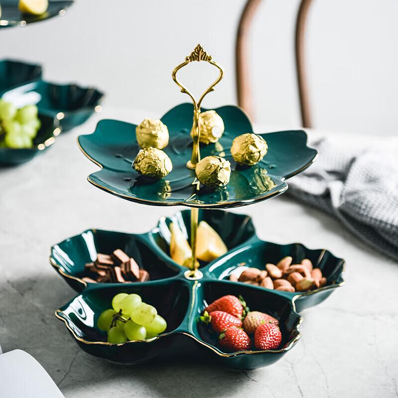 Light Luxury Multi-Tiered Glass Serving Tray