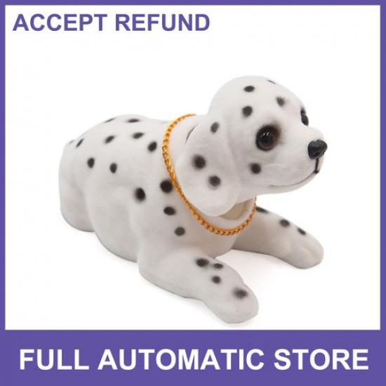 Dalmatian Shaped Shaking Head Nodding Dog Decoration  for Car Dashboard