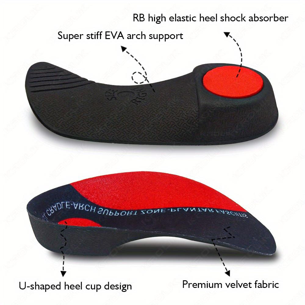 High Arch Supports Shoe Sole EVA Sport Orthopedic Insoles For Men Women Plantar Fasciitis Flat Feet Pain Relief Shoe Cushion Pad
