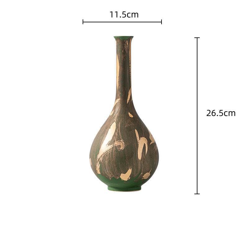 Керамическая ваза Винтажная фарфоровая бутылка Керамический кувшин ручной работы Ваза для цветов Аксессуары для цветочной композиции Домашний декор