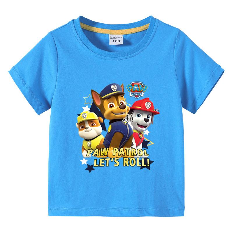 

Футболка MINISO Paw Patrol 2025 года, детская одежда из хлопка для детей от 4 до 134 лет, футболка с рисунком для мальчиков, новые летние детские топы с круглым вырезом для девочек, футболка с коротким рукавом 130