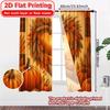 Set Of 2 Flat Printing Curtains Without Rod Autumn Heartscape Fashionable Curtainments During Christmas Holiday Modern Made Polyester