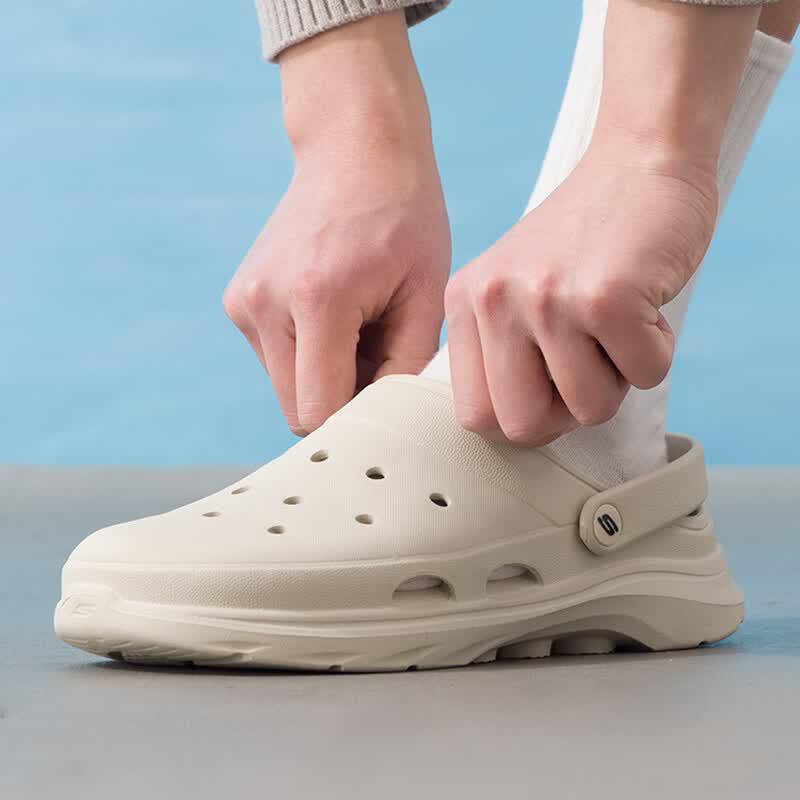 Мужские летние спортивные шлепанцы Skechers 7 естественный