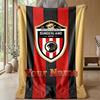 Sunderland FC Custom Name Text Flannel Blanket Soccer Logo Personalized Fleece Throw Blanket Special Gift For Sofa Bedroom Home