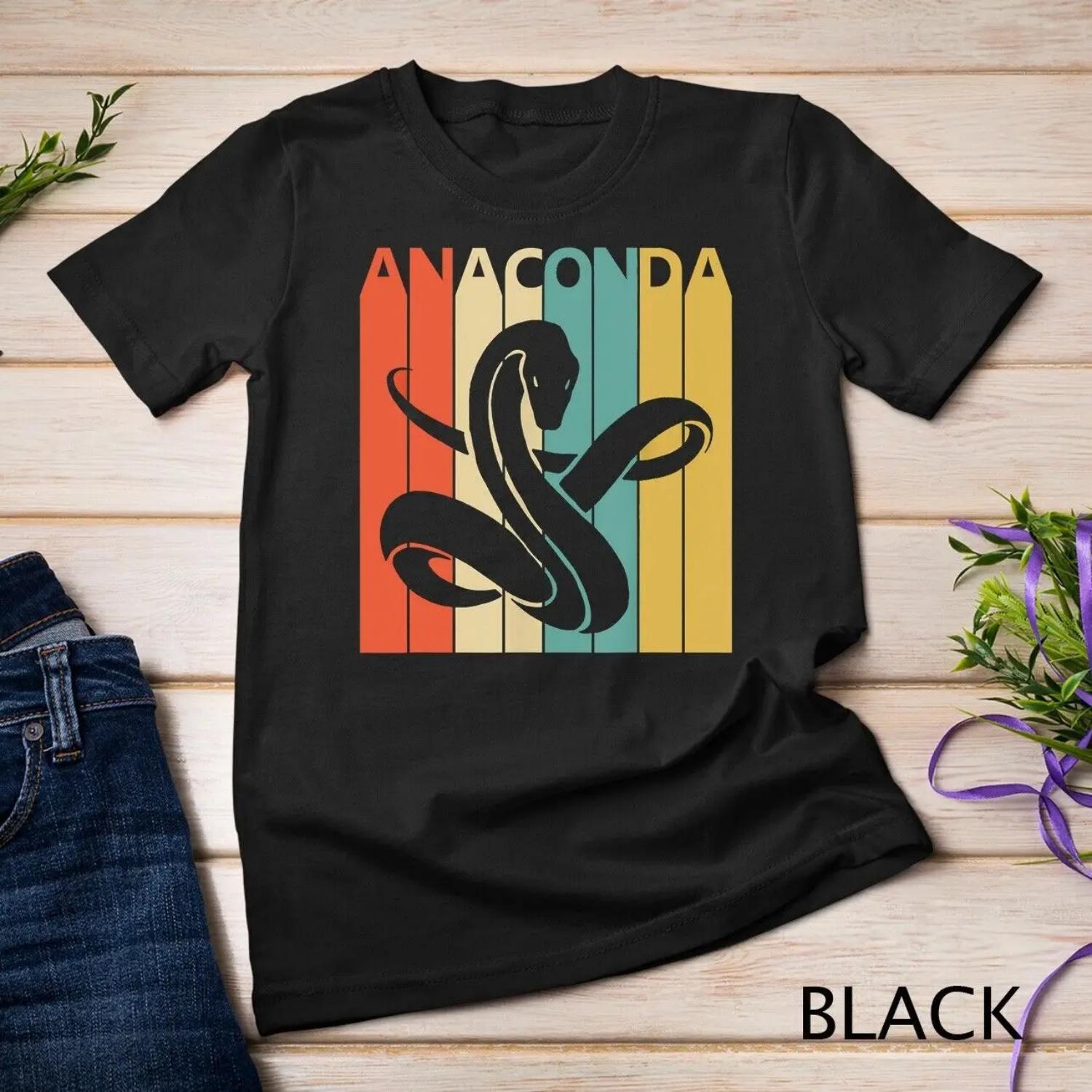 funny cute anaconda T Shirt S чёрный