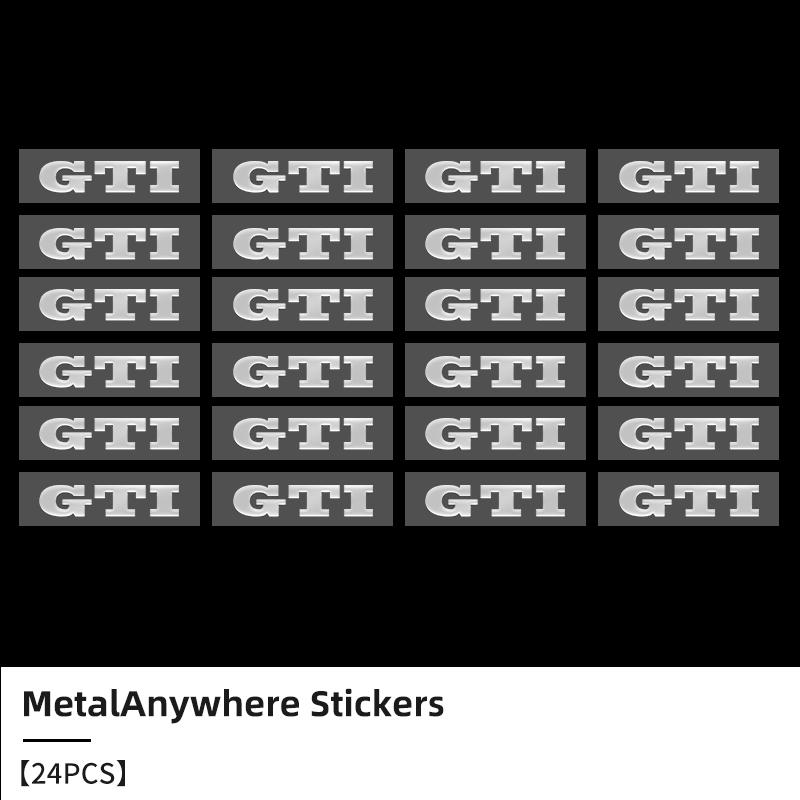 3D Metal Car Emblem Letter Decorative Stickers Badge Decal For Volkswagen VW Golf GTI Polo Passat Scirocco Tiguan Jetta Touareg