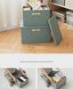 Drawer-Style Folding Storage Basket - Cotton & Linen Fabric