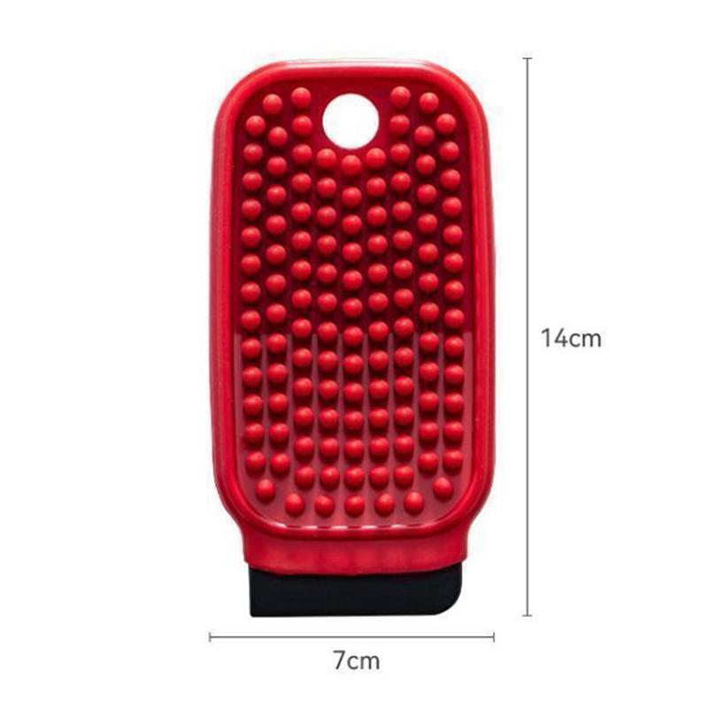 1Pcs Multifunctional Fruit Vegetable Brush Food-Grade Double Side Pet Bath Brush Silicone Peeler Scraper Potato Carrot Cleaner